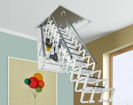 Чердачная люк-лестница Fantozzi Scale Motor Premium в Туле фото