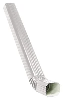 Труба прямоугольная с коленом 3 м ГрандЛайн Vortex Полиэстер 0,45 RAL 9003 (сигнально-белый)