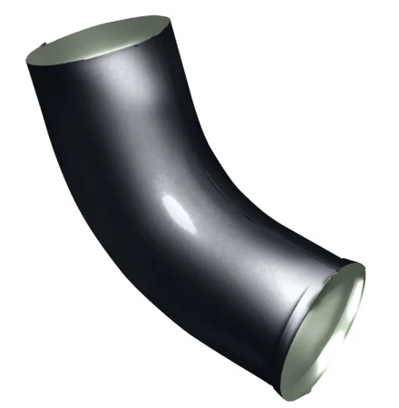 Колено стока d-100 мм 60 гр. Grand Line Optima Полиэстер двухсторонний 0,6 RAL 7024