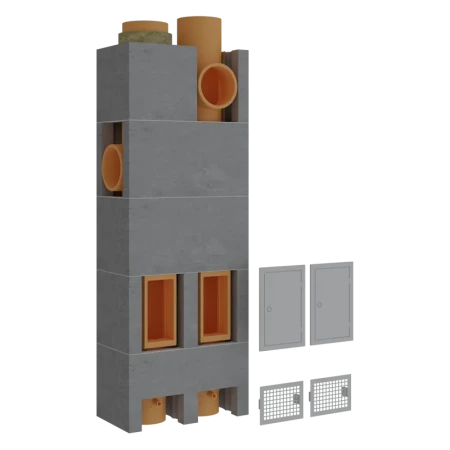 Основание Schiedel Uni 3 пм для двухходового дымохода без вентканала Ø-160/200 мм