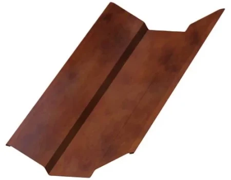 Планка ендовы верхняя Металл Профиль 76x76x2000 0,50 CLOUDY цвет Anticato Терракотовый