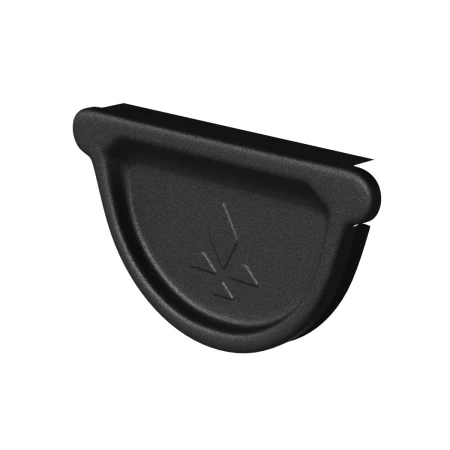 Заглушка желоба универсальная с резиновым уплотнителем d-125 мм Aquasystem Premium PU Matt 0,6 RAL 9005