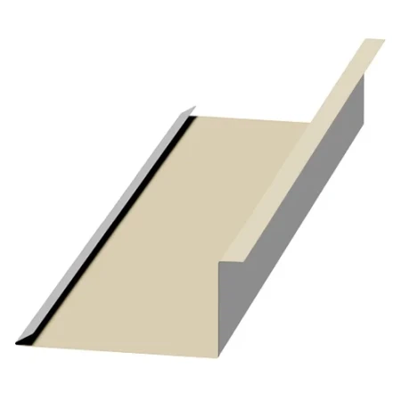 Планка примыкания нижняя Металл Профиль 250x122x2000 0,45 Полиэстер цвет RAL 1015