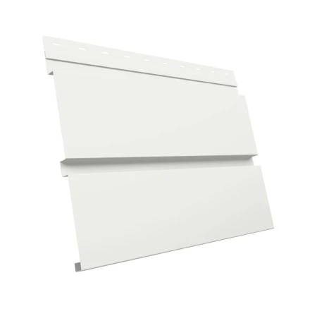 Металлический софит Grand Line Квадро Брус Velur 0,5 без перфорации Ral 9003