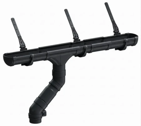 Комплект пластикового водостока d-141x100 мм Döcke lux карбон RR 33 в Туле фото