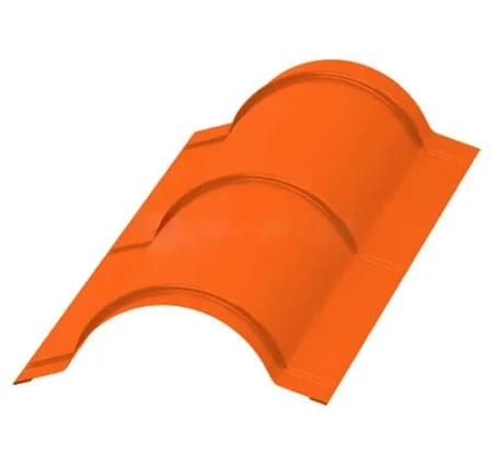 Планка конька круглого Металл Профиль R110x2000 0,45 Полиэстер цвет RAL 2004