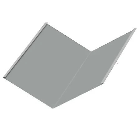 Планка ендовы нижняя Металл Профиль 298x298x2000 0,45 Полиэстер цвет RAL 9006