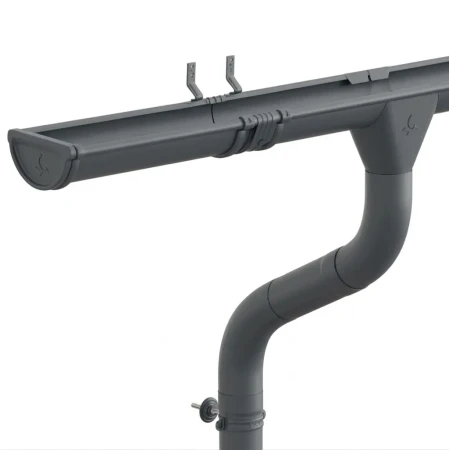 Комплект металлического водостока Аквасистем Комфорт d-150x100 мм 6 м/3 м PU Ral 7024 в Туле фото