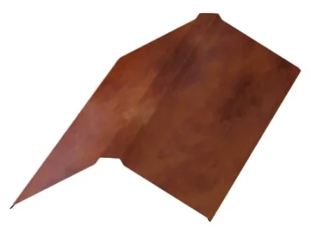 Планка конька плоского Металл Профиль 190x190x2000 0,50 CLOUDY цвет Anticato Терракотовый