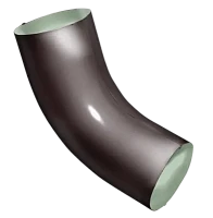 Колено трубы d-90 мм 60 гр. Grand Line PE Полиэстер двухсторонний 0,6 RAL 8017