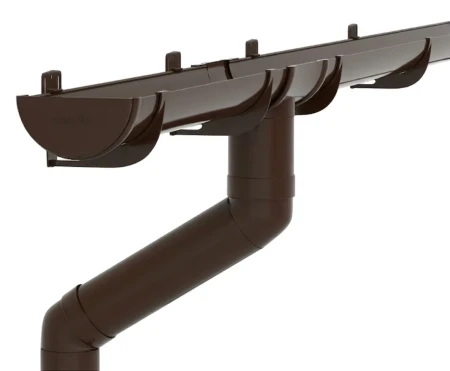 Комплект пластикового водостока d-120/90 мм ГрандЛайн Классика шоколадный RAL 8017 в Туле фото