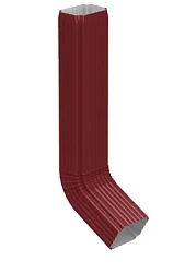 Труба водосточная с коленом 76x102x3000 мм Металл Профиль Бюджет Полиэстер 0,5 Труба водосточная с коленом 76x102x3000 мм Металл Профиль Бюджет Полиэстер 0,5