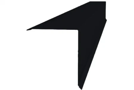 Планка конька односкатной кровли Grand Line 160x160 0,5 Satin Matt цвет RAL 9005