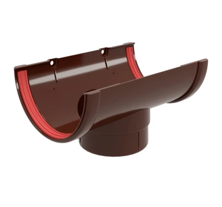 Воронка желоба ПВХ d-120x90 мм Grand Line Классика шоколадная RAL 8017