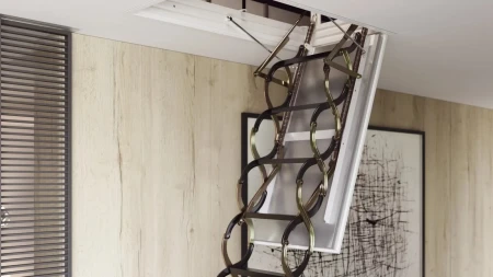 Чердачная люк-лестница Oman Ножничная противопожарная Nozycowe PP в Туле фото