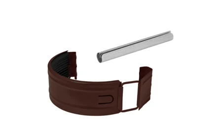 Соединитель желоба в комплекте d-150 мм Aquasystem Premium Pural Matt 0,6 RAL 8017