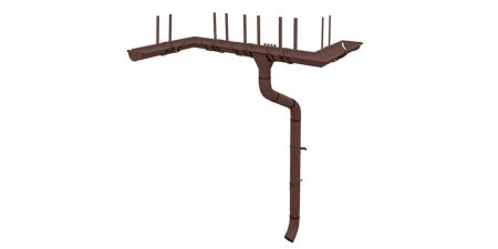 Труба круглая d-100 мм 3 м Grand Line Полиуретан 0,5 RAL 8017