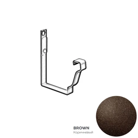 Крюк желоба карнизный 120x86x146 мм Металл Профиль FORAMINA FREEZE QUADRO 3,0 Brown