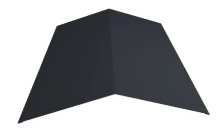 Планка конька плоского простая Металл Профиль 115x115x2000 0,45 Полиэстер цвет RAL 7024