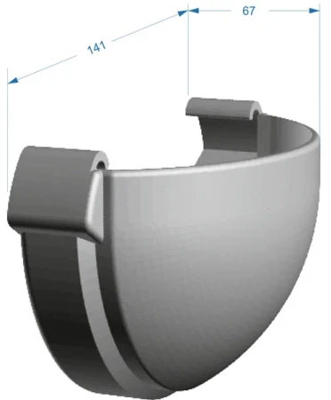 Заглушка желоба ПВХ Döcke Lux в Туле фото