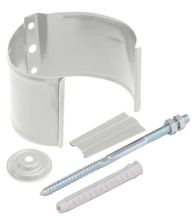 Кронштейн трубы на кирпич d-90 мм Grand Line Полиуретан 0,6 RAL 9003