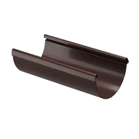 Желоб полукруглый ПВХ d-141 мм 3 м Döcke Lux шоколад RAL 8019