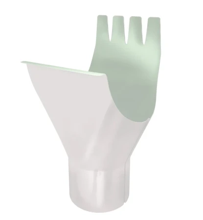 Воронка желоба d-125x90 мм Grand Line Optima Полиэстер двухсторонний 0,6 RAL 9003