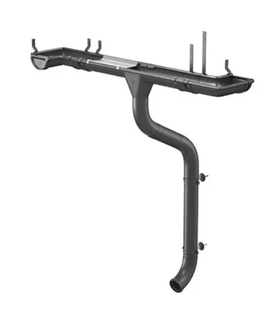 Воронка желоба выпускная d-125x90 мм Aquasystem Comfort Полиэстер 0,55 RAL 7024