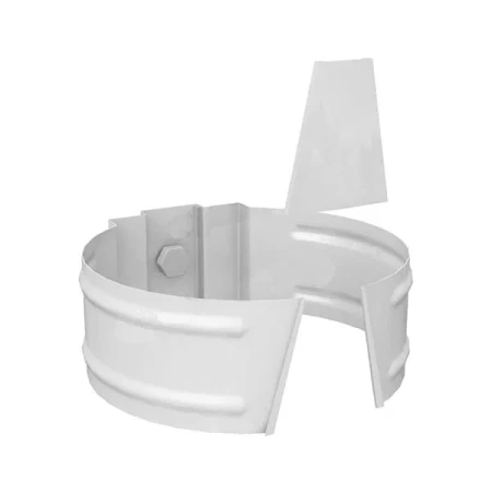 Держатель трубы d-150 мм Металл Профиль Проект Полиэстер 1,0 RAL 9003