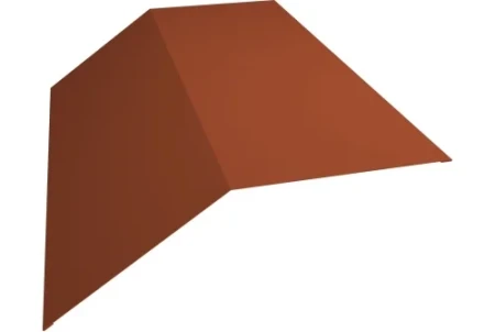 Планка конька плоского Grand Line 190x190 0,5 Satin цвет RAL 8004