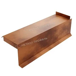 Планка сегментная торцевая правая Металл Профиль 350 мм Cloudy 0,5