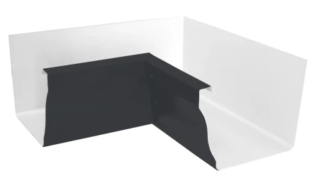 Угол желоба внутренний 90 гр. Grand Line Vortex Полиэстер 0,45 RAL 7024