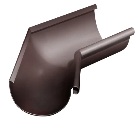 Угол желоба внутренний d-125 мм 135 гр Grand Line Полиуретан 0,6 RAL 8017