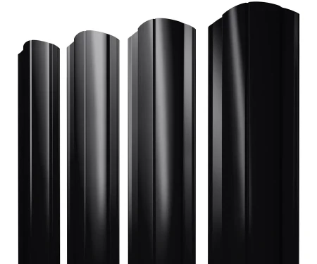 Полукруглый Slim Satin Matt 0,5 RAL 9005 фигурный