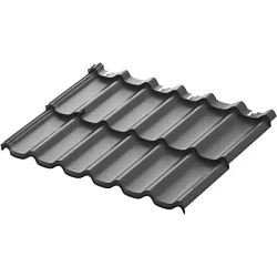 Модульная металлочерепица Аквасистем Стокгольм Rooftop Matte 0,45 (1205х775) Zn180