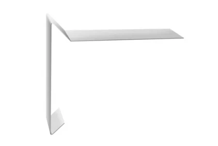 Планка ветровая для мягкой кровли Grand Line 100x20x100 0,5 Satin цвет RAL 9003