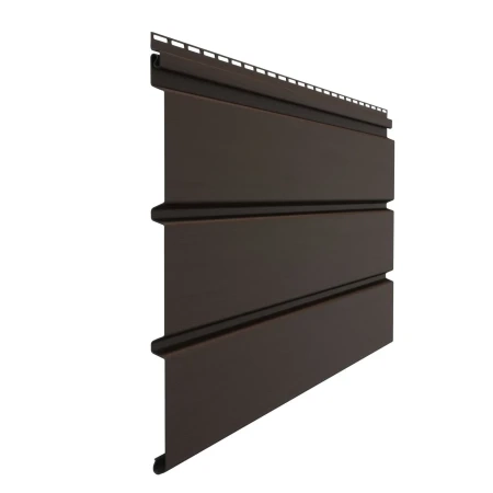 Виниловый софит Döcke T4 Standard без перфорации, шоколад (Ral 8019)