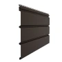 Виниловый софит Döcke T4 Standard без перфорации, шоколад (Ral 8019)