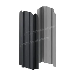 Штакетник Металл Профиль Прямоугольный Lane Norman 0,5 фигурный