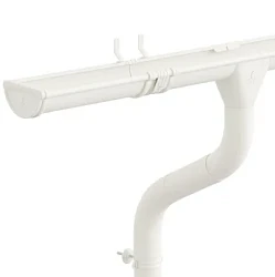 Комплект металлического водостока Аквасистем Премиум d-125x90 мм 6 м/3 м PU Ral 9003