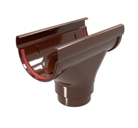 Воронка желоба ПВХ d-135x90 мм Grand Line Дизайн шоколадная RAL 8017