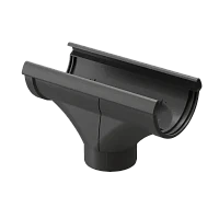 Воронка желоба ПВХ d-141x100 мм Döcke Lux графит RAL 7024