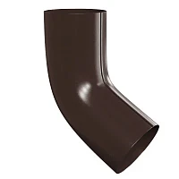 Колено трубы d-100 мм 60 гр Металл Профиль FORAMINA PUR Purman двухсторонний 0,6 RAL 8017
