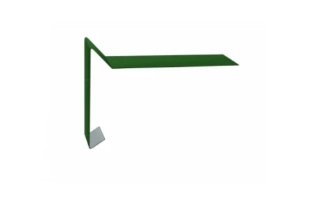 Планка ветровая для мягкой кровли Grand Line 100x20x70 0,45 Drap цвет RAL 6005