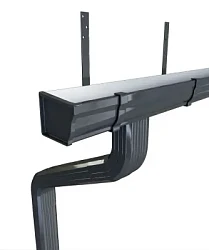 Комплект металлического водостока ГрандЛайн Vortex 127x78 мм Полиэстер RAL 7024