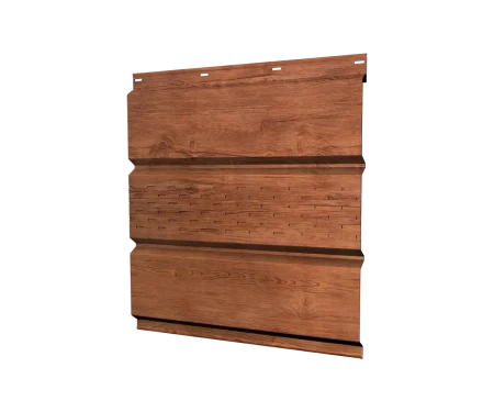 Металлический софит Grand Line Print Premium 0,45 с частичной перфорацией Rowan