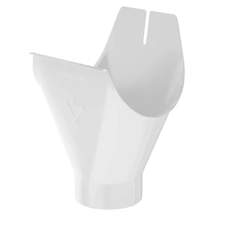 Воронка желоба выпускная d-125x90 мм Aquasystem Premium Pural 0,6 RAL 9003