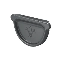 Заглушка желоба универсальная с резиновым уплотнителем d-125 мм Аквасистем Премиум PU 0,6 RAL 7024