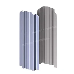 Штакетник Металл Профиль Прямоугольный Lane Purman 0,5 фигурный