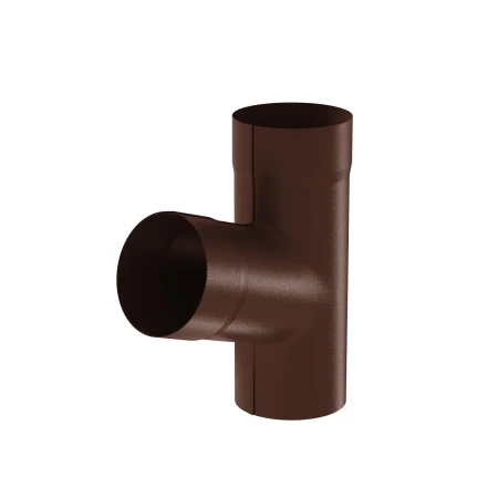 Тройник трубы d-90 мм Aquasystem Premium Pural Matt 0,6 RAL 8017